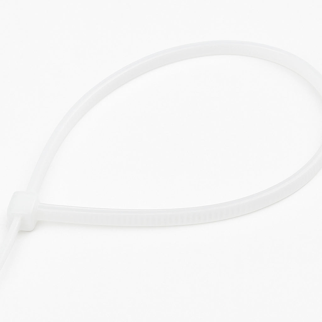 FASCETTA A STRAPPO PER CABLAGGIO mm 4,8 x 290 pz 100 - bianco  - MADE IN ITALY