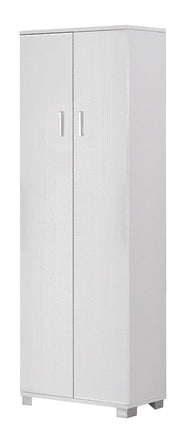 Armadio 2 Ante 62x178x34 cm Bianco Fiammato