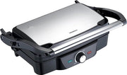 Griglia a contatto potenza apribile completamente - toast snack carne - 1600 watt acciaio inossidabile