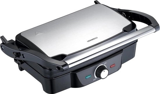Griglia a contatto potenza apribile completamente - toast snack carne - 1600 watt acciaio inossidabile