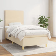 Giroletto a Molle con Materasso Crema 100x200 cm in Tessutocod mxl 128042
