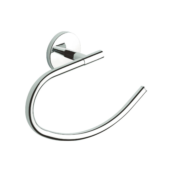 Anello Portasciugamani Bagno Moderno in Acciaio One Duo Cromo