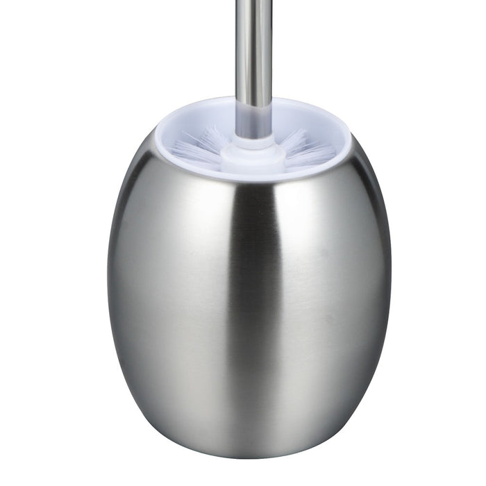 Porta scopino ovale in acciaio cromato