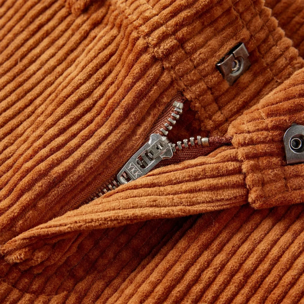 Pantaloni per Bambini in Velluto a Coste Cognac 116 13931
