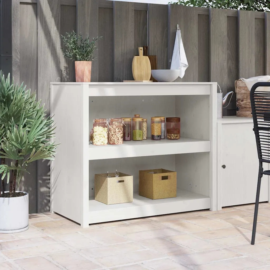 Mobile da cucina Bianco 106 x 55 x 92 cm Pino massello
