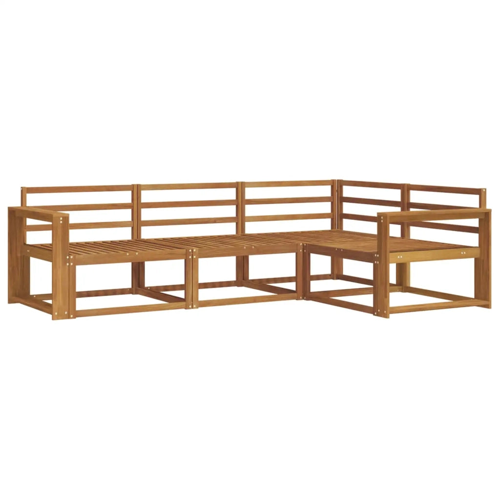 Set di divani da esterno 4 pcs Naturale