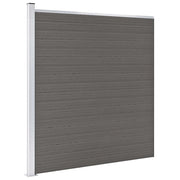 Pannello di Recinzione in WPC 175x186 cm Grigio 49069