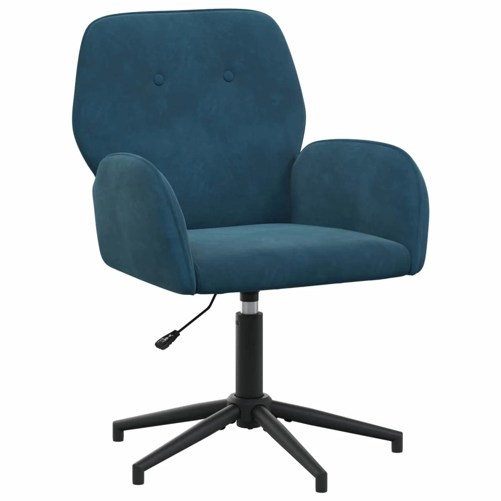 Sedia da scrivania girevole 54 x 55 x 90 cm Blu Velluto (V) 42034351