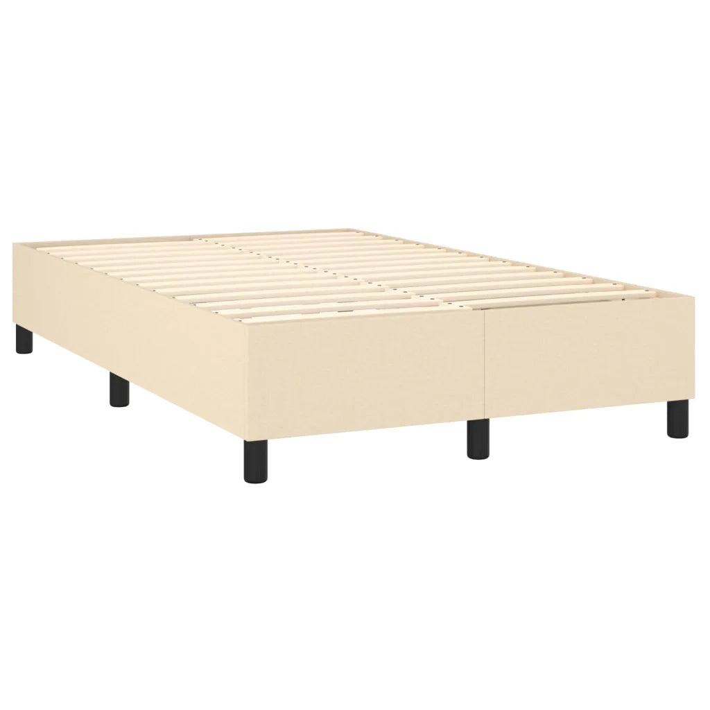 Giroletto a Molle con Materasso Crema 120x200 cm in Tessuto cod mxl 61245