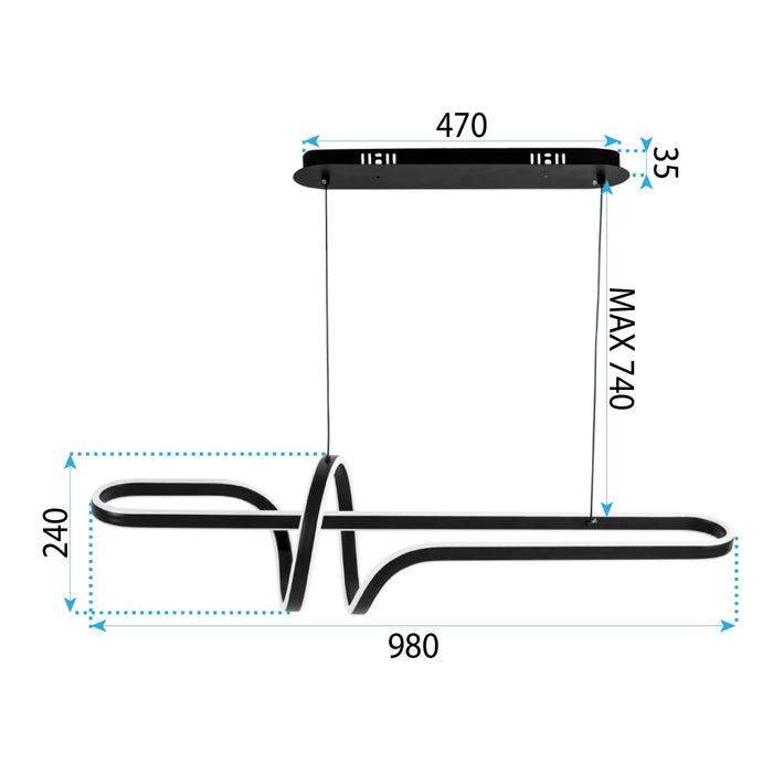 Lampada Led G038-cp Black