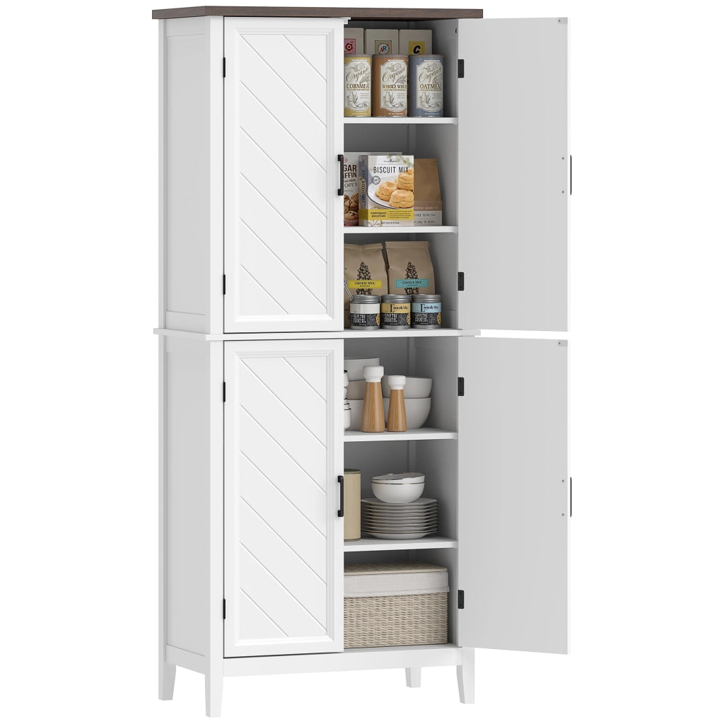Armadio da cucina con ante ¨C zephmum ¨C bianco 76x40x178.5cm