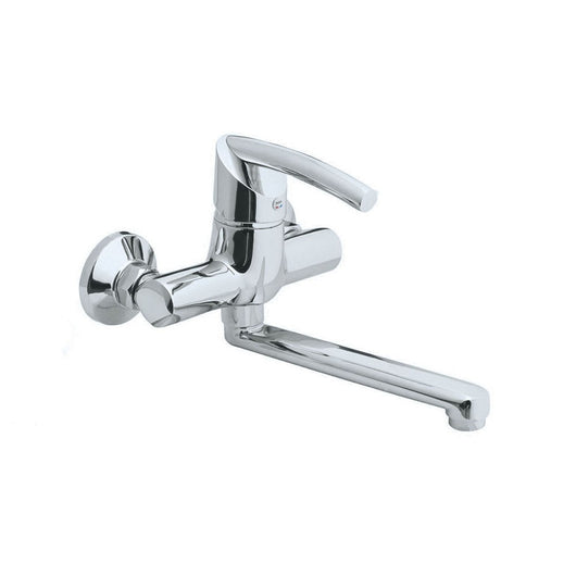 Miscelatore a parete per lavello cromato - Serie Fly