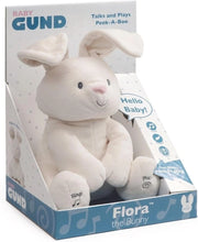 GUND Flora Coniglietto Peluche Interattivo | Canta e Parla in Italiano | Muove Le Orecchie | Peluche di 30.5 cm | Peluch