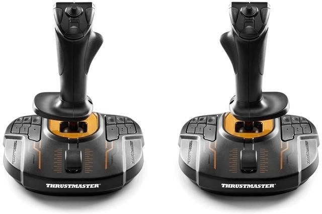 Thrustmaster t.16000m fcs space sim duo joystick pc analogico/digitale usb nero, arancione - 2960815