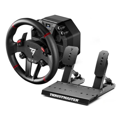 Volante e pedaliera simulatore guida thrustmaster 4160853 t598 black