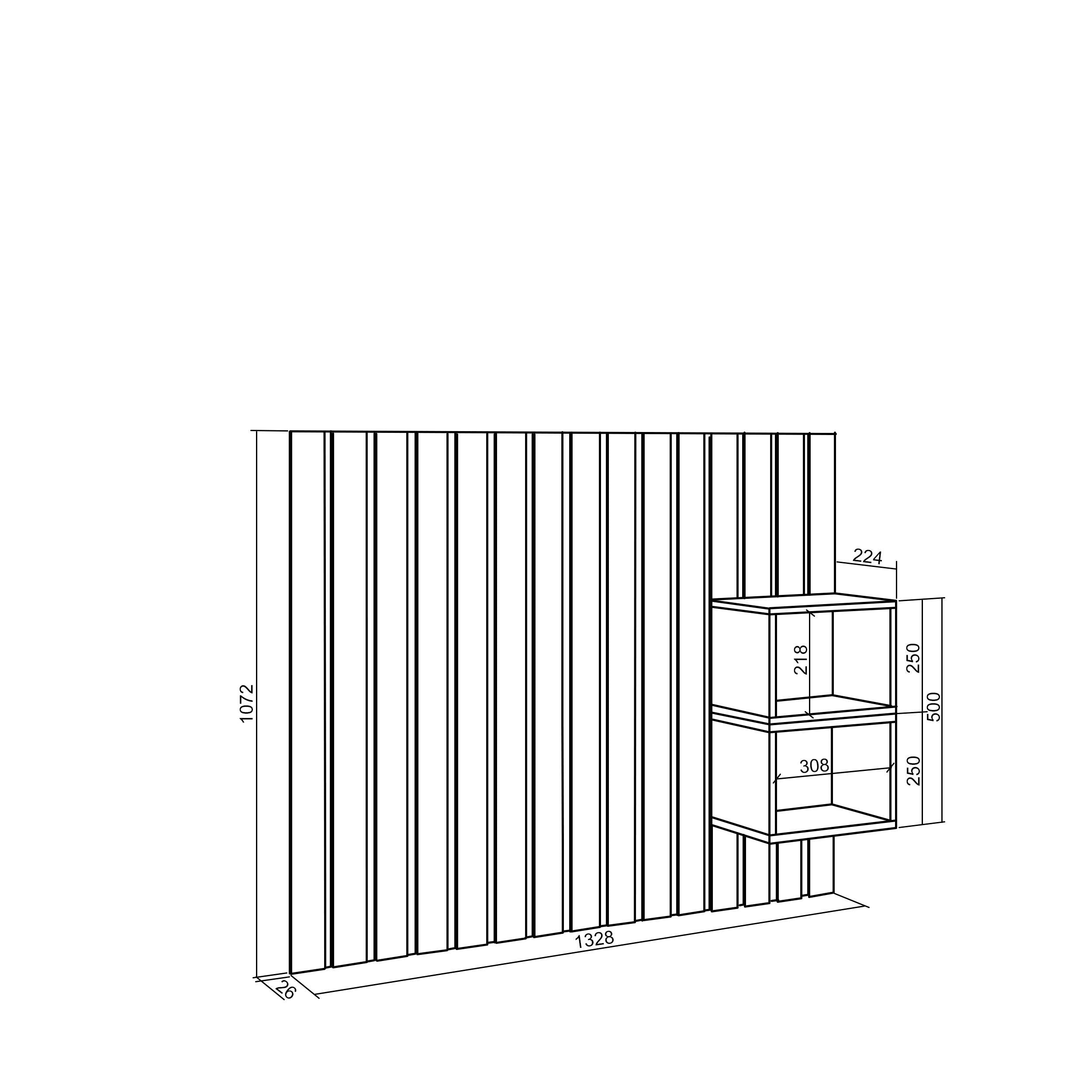 Testiera e Comodini, 133x107x3cm, Letto 80,90,110cm, Pannelli, Bianco RF3570
