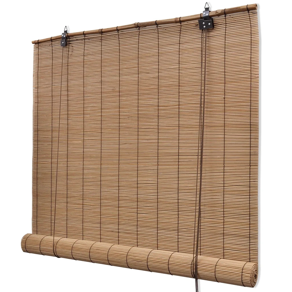 Tende a Rullo in Bamb¨´ 2 pz 150x220 cm Marroni