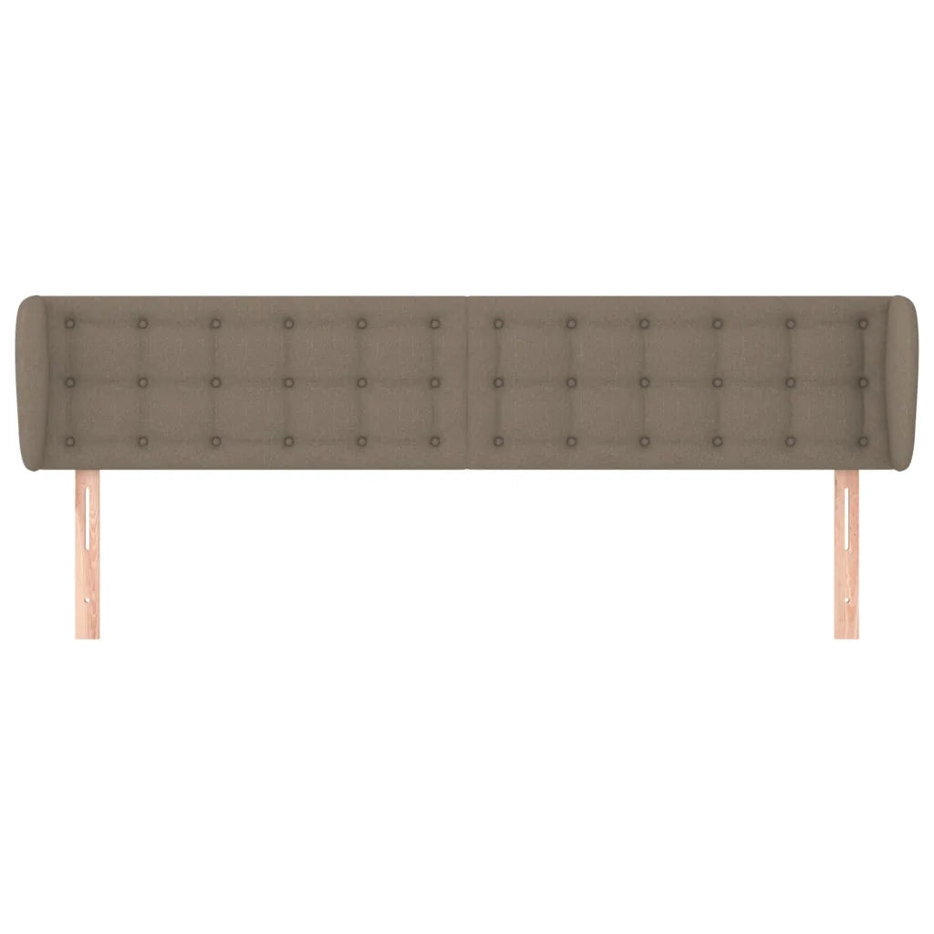 Testiera ad Orecchio Tortora 183x23x78/88 cm in Tessuto 3117596