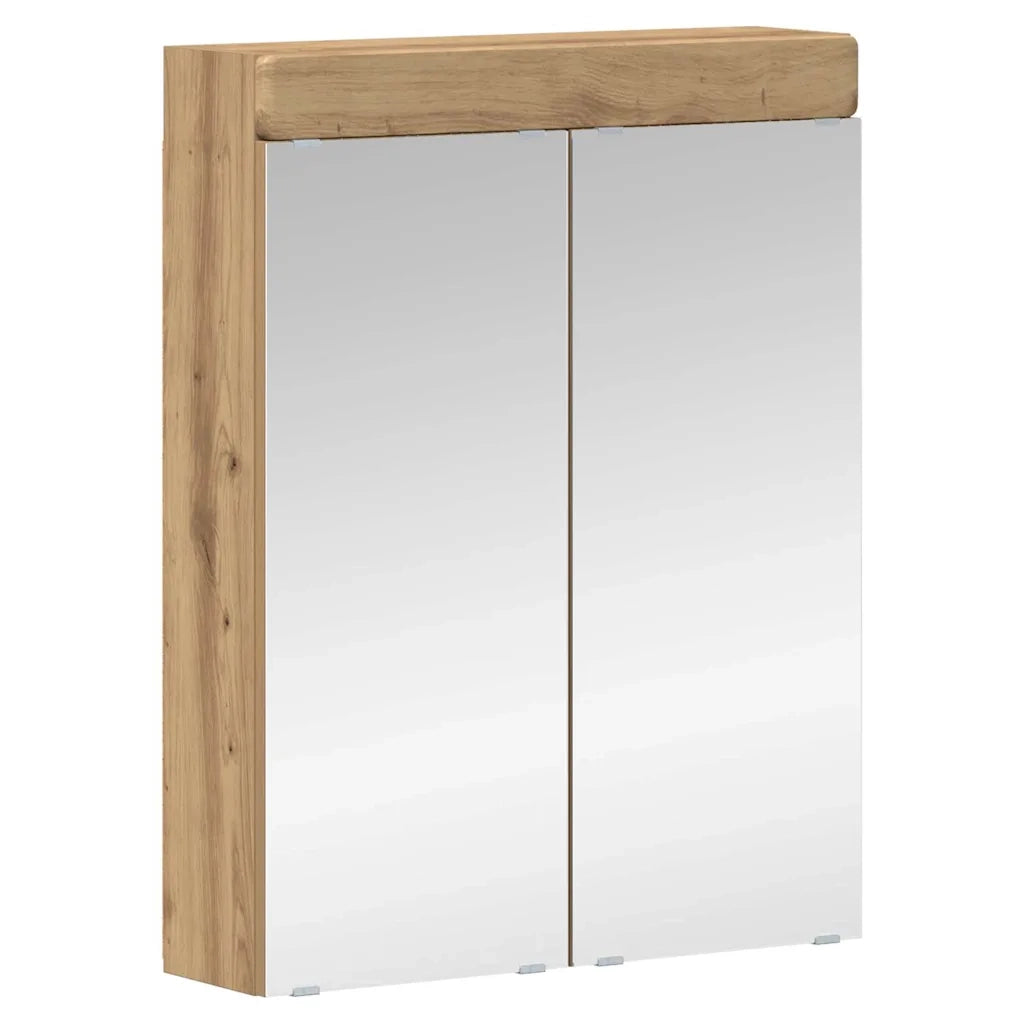 Mobiletto per specchio da bagno TULUM Rovere artigianale 880370