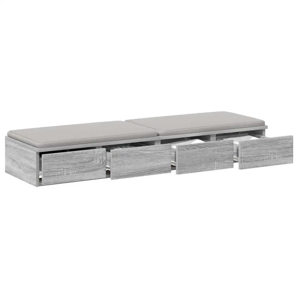 Cassetti per letto Grigio Sonoma 120 x 36,5 x 16,5 cm 866944
