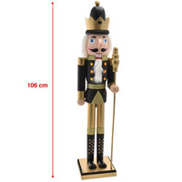 Soldato Schiaccianoci di Natale in Legno Altezza 106 cm Decorazioni Natalizie