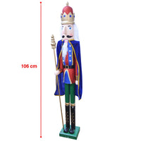 Soldato Schiaccianoci di Natale in Legno Altezza 106 cm Decorazioni Natalizie