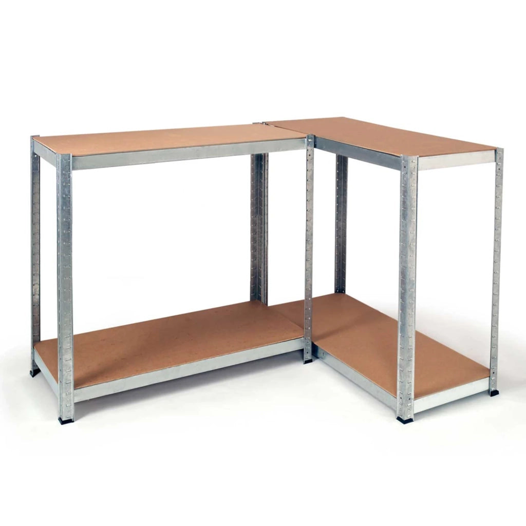 IDMarket - Set di 3 scaffalature modulari in metallo per impieghi gravosi con 12 ripiani