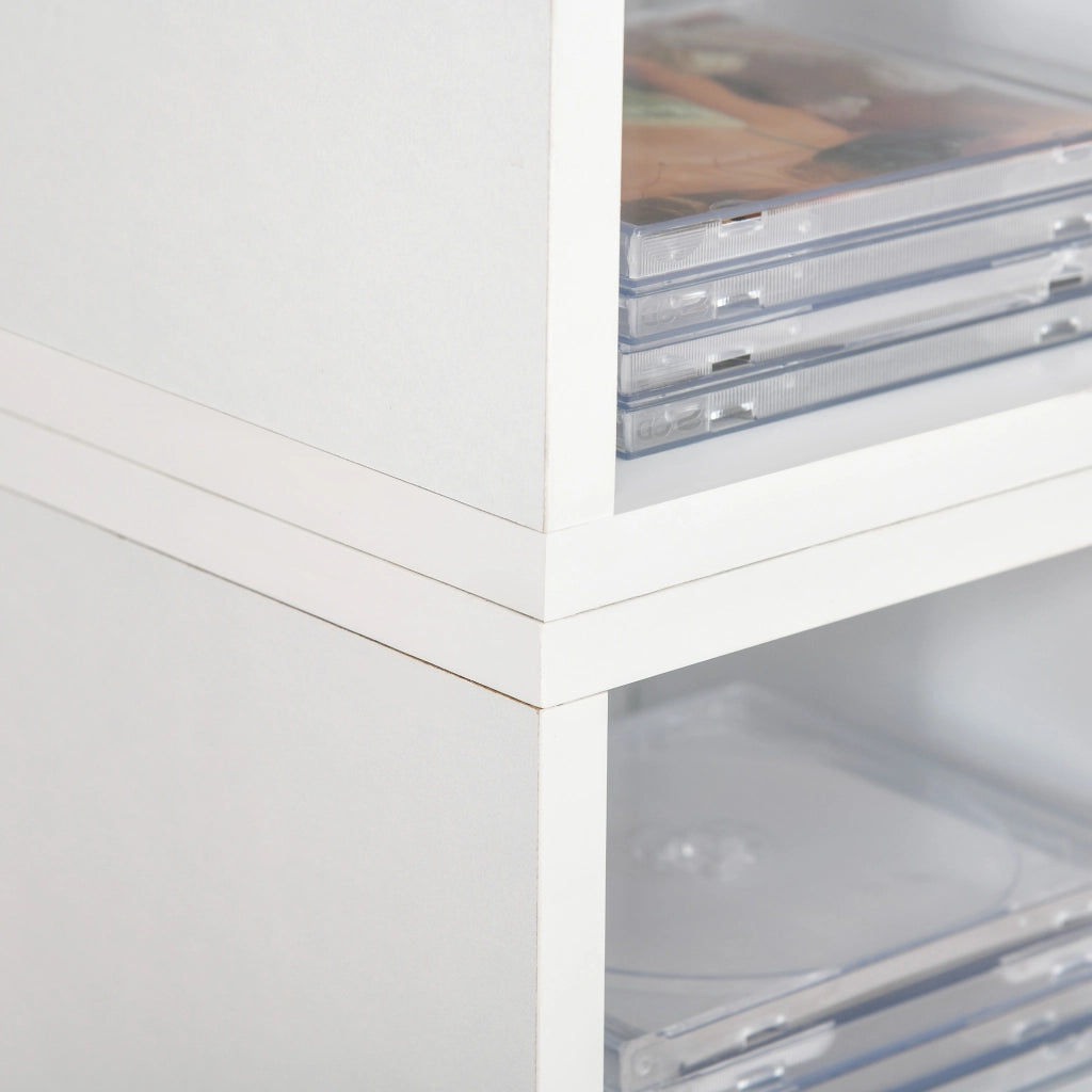 Armadio per CD-DVD ¨C zephmum ¨C Bianco 21x19x88 cm