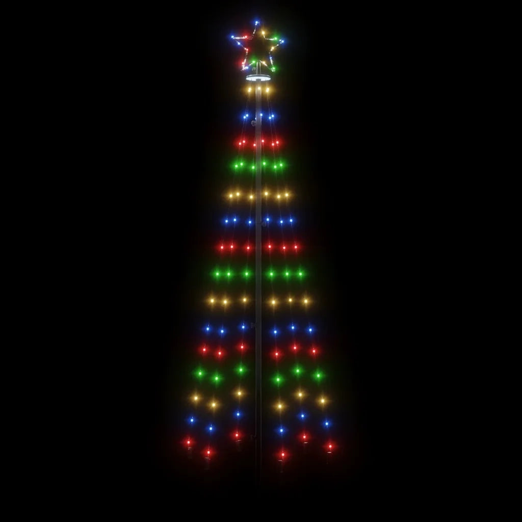 Albero di Natale a Cono Colorato 108 LED 70x180 cm 343489