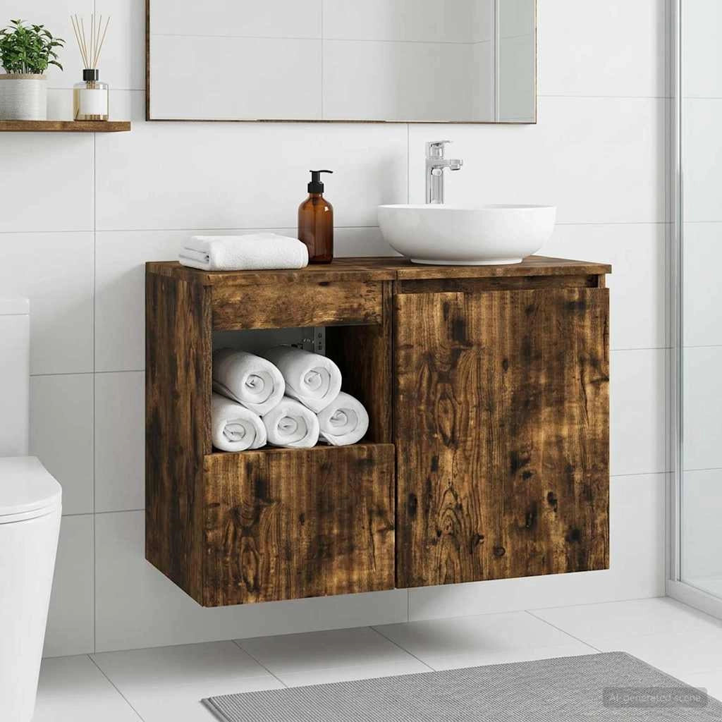 Mobile da Bagno Rovere Fumo 30 x 35 x 50 cm 890487