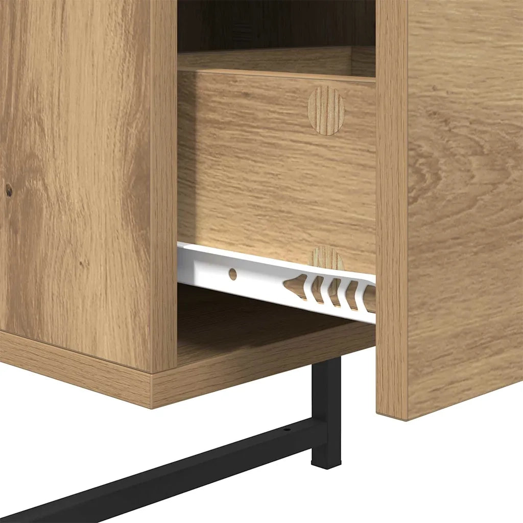 Armadio da Notte 2 pcs Rovere artigianale 35 x 30 x 51 cm 882166
