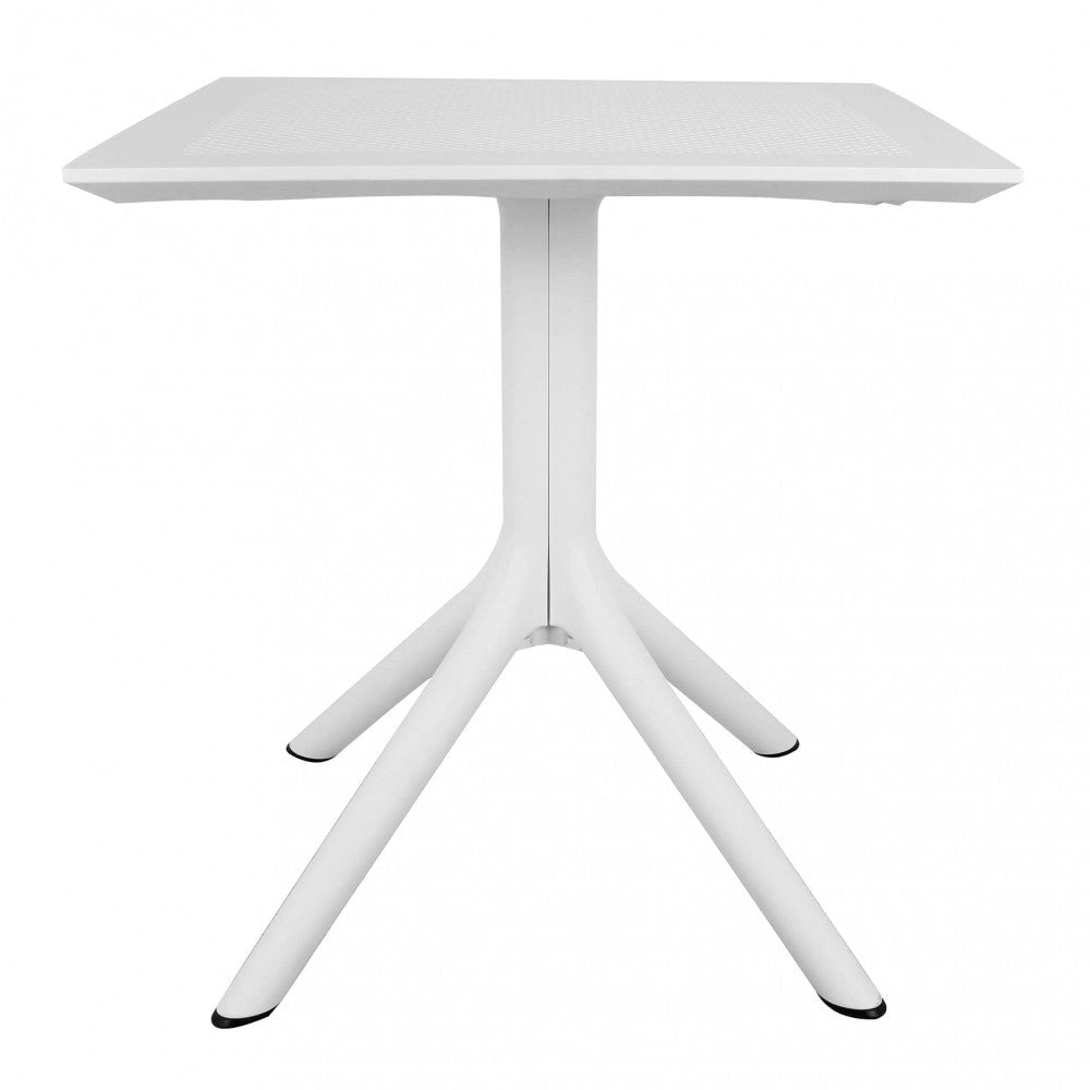 Tavolo Jarvis 70x70x75 h cm in Polipropilene Bianco