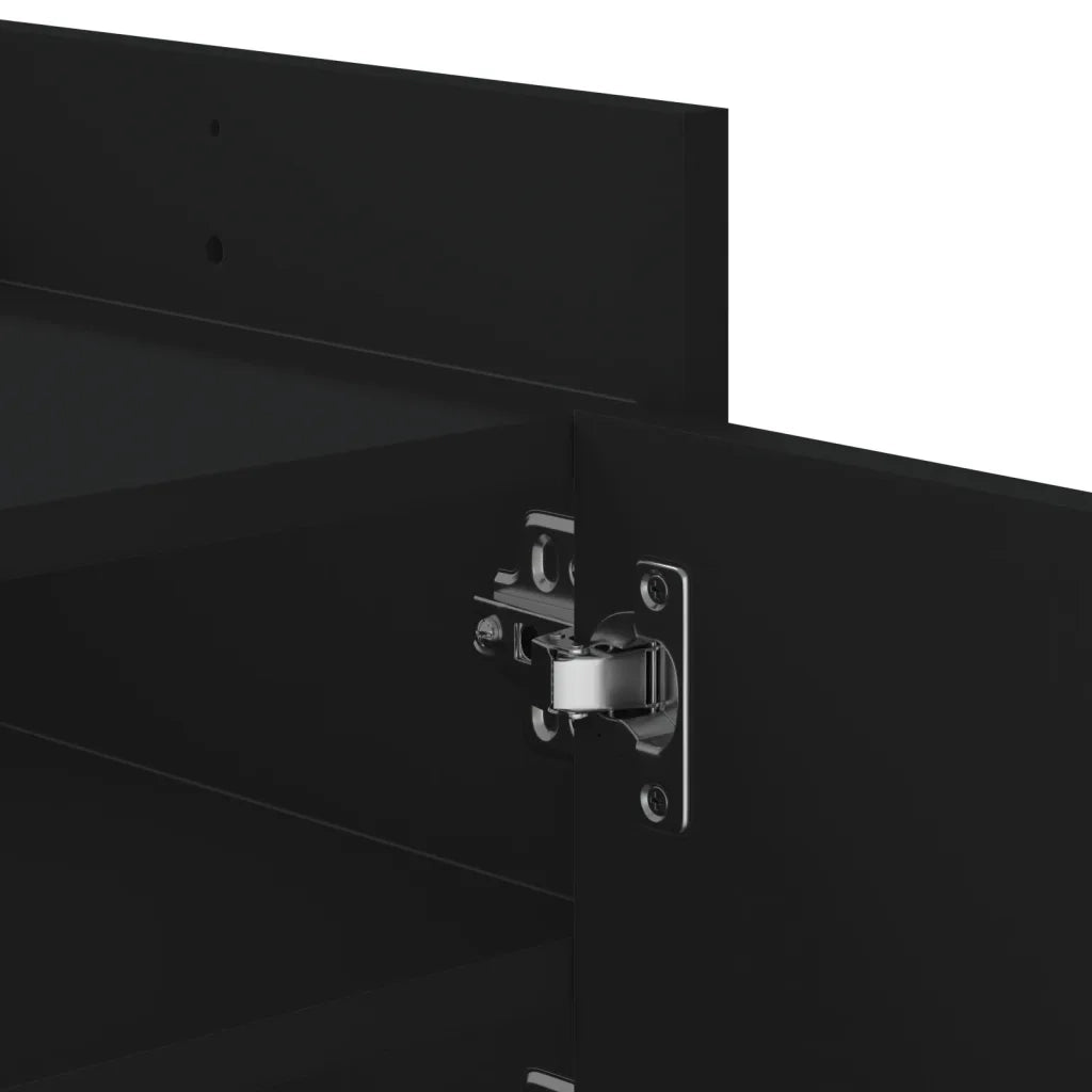 Mobile Porta TV Nero 100x35x40 cm in Legno Multistrato 848375