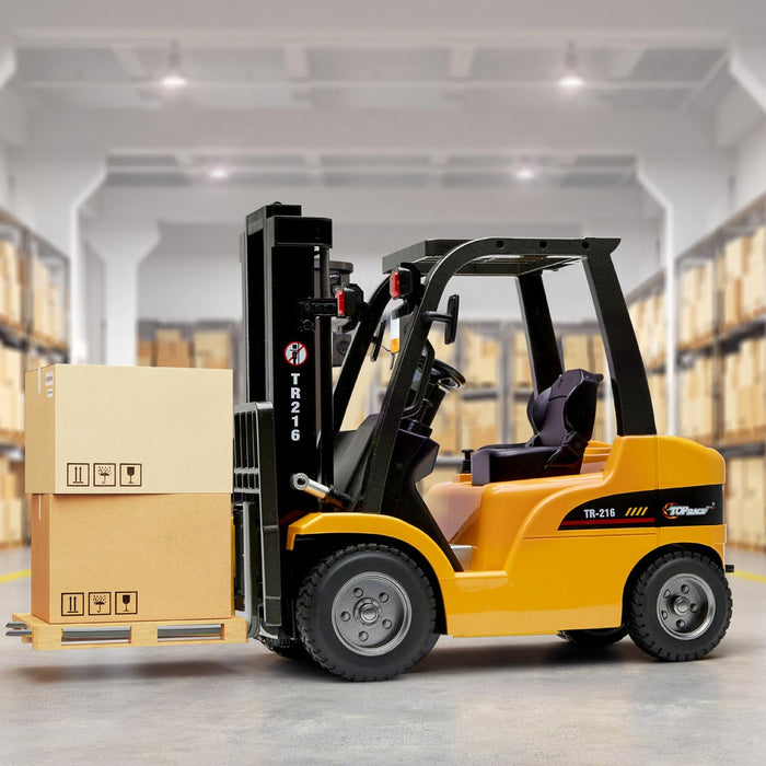 Muletto Radiocomandato Giocattolo bambini Scala 1:10 Luci Suoni Accessori Gioco