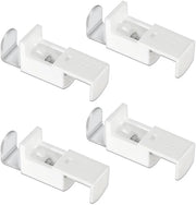 Set di Regolatori per Finestre - 4 pezzi - Fissaggio Plissé/Rol - Regolabile fino a 20 mm - Materiale Resistente Polimero/Metallo - Adatto per Finestre in Legno/Polimero - Regolatore per Finestre