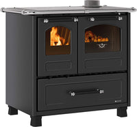 NORDICA Cucina a Legna Family 4,5 Dx Potenza Termica 9 kW 258 m3 Nero Antracite