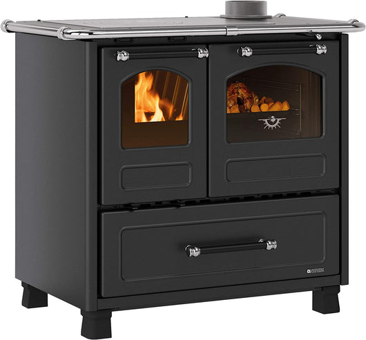 NORDICA Cucina a Legna Family 4,5 Dx Potenza Termica 9 kW 258 m3 Nero Antracite