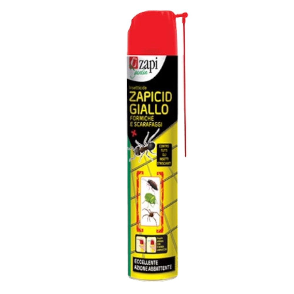 ZAPICID GIALLO INSETTICIDA SPRAY FORMICHE E SCARAFAGGI pronto all'uso 500 ml