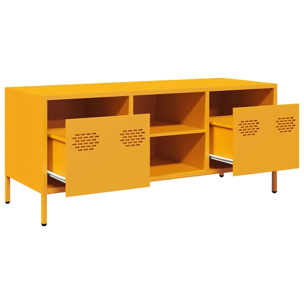 Mobile TV Giallo Senape 101,5x39x43,5 cm in Acciaio 851301