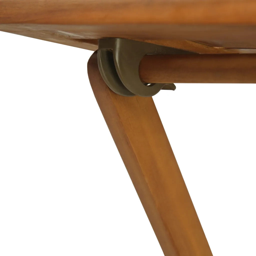 Set da Bistrot 3 pz Pieghevole con Cuscini Massello di Acacia 44014