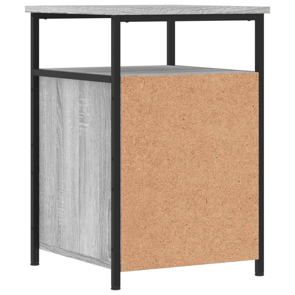 Comodini 2 pz-Set di 2 Tavolino da notte Grigio Sonoma 40x42x60 cm in Legno Multistrato 896233