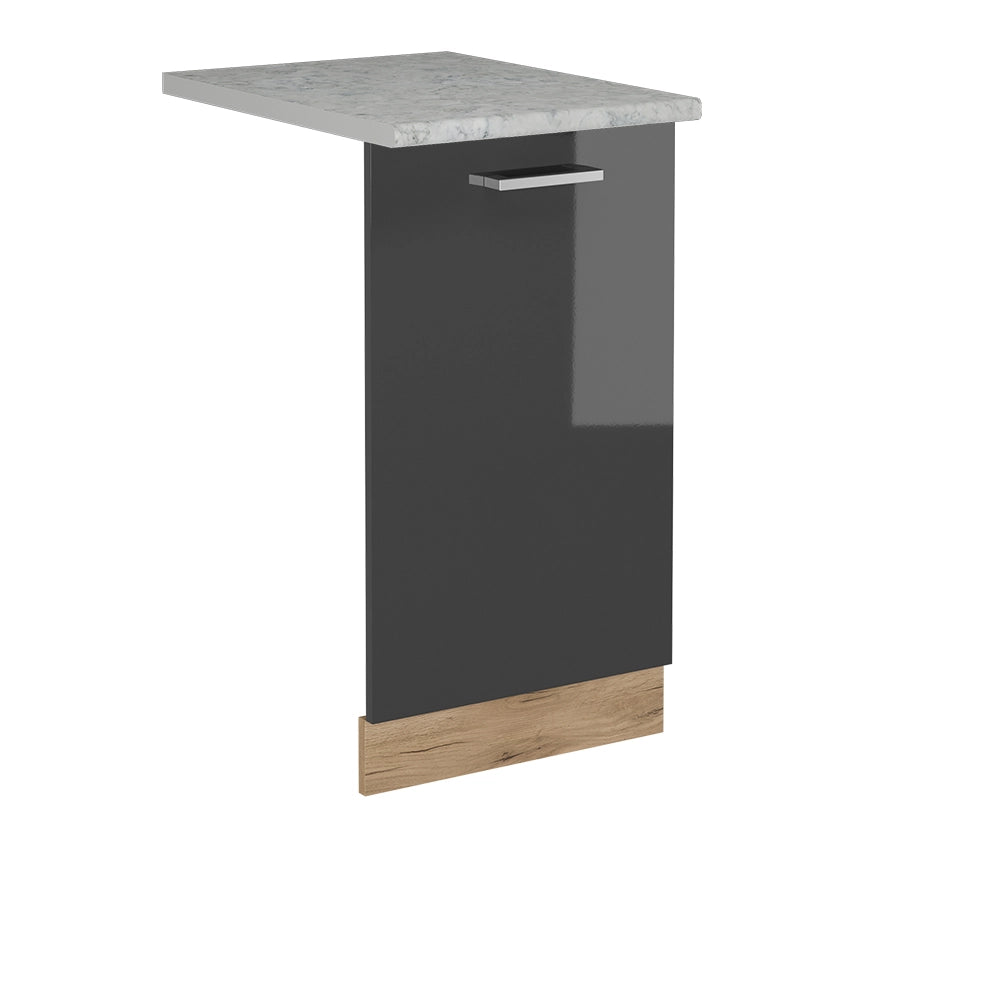 Vicco Coperchio per lavastoviglie Antracite lucido 45 cm , PL Marmo
