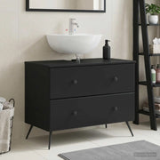 Armadio per Lavabo da Bagno BREDA Nero 82 x 41 x 59 cm 897456