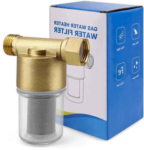 Filtro Acqua per Rubinetto - Filtro per Acqua con Elemento di Rimpiazzo in Acciaio Inossidabile - Filtro per Doccia - Filtro per Calcare - Filtro per Acqua con Elemento di Rimpiazzo Verviabile - Filtro per Acqua di Alta Qualità con Materiale in Rame