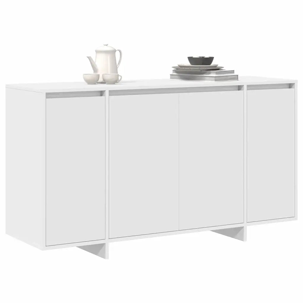 Credenza | Madia | Buffet da pranzo | Armadio da pranzo Bianco 135 x 41 x 75 cm Legno multistrato