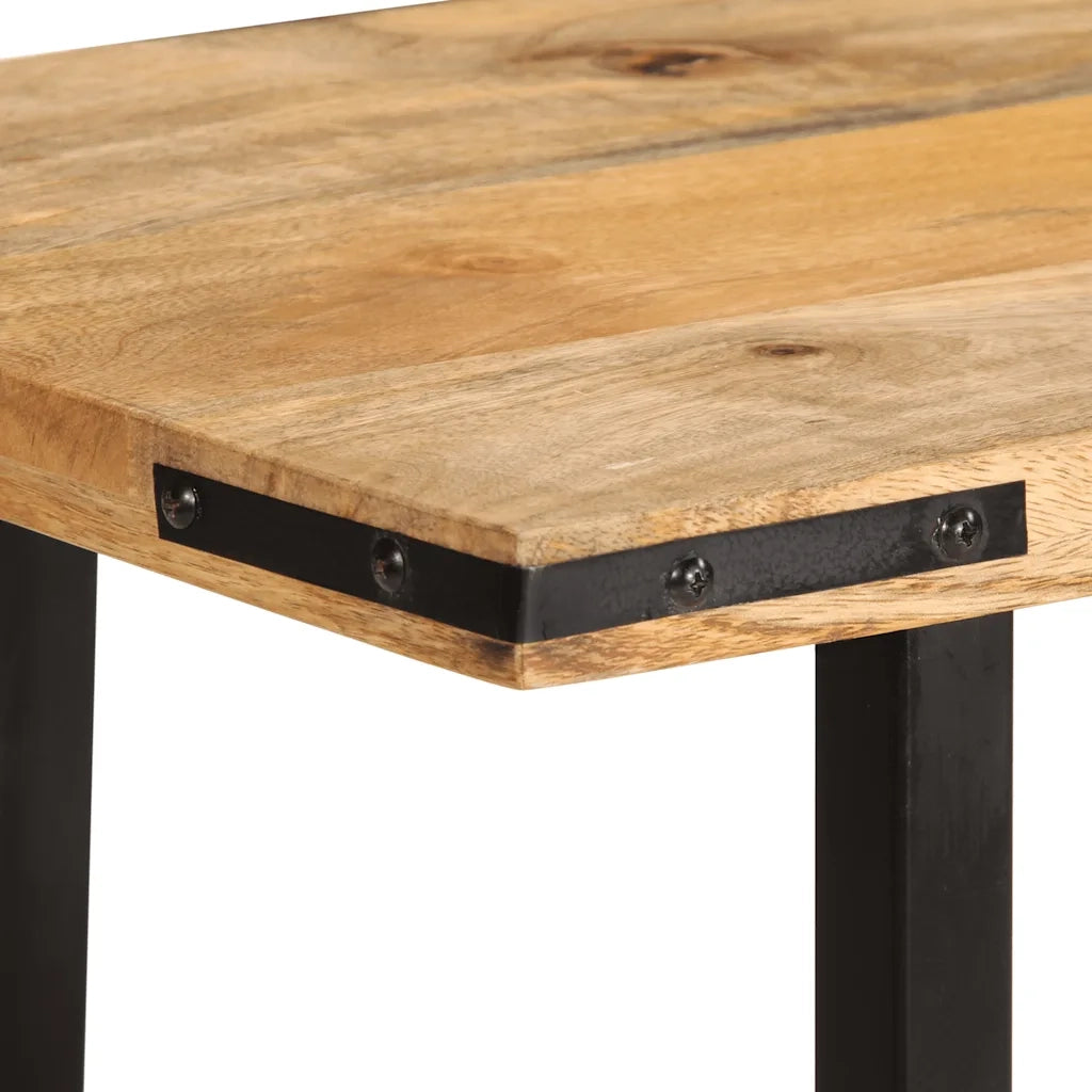 vidaXL Tavolo Consolle 140x35x70 cm in Legno Massello di Mango