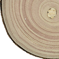 Centrotavola di Legno Base Dischi Tronco Decorazione Natalizia Diametro 20CM