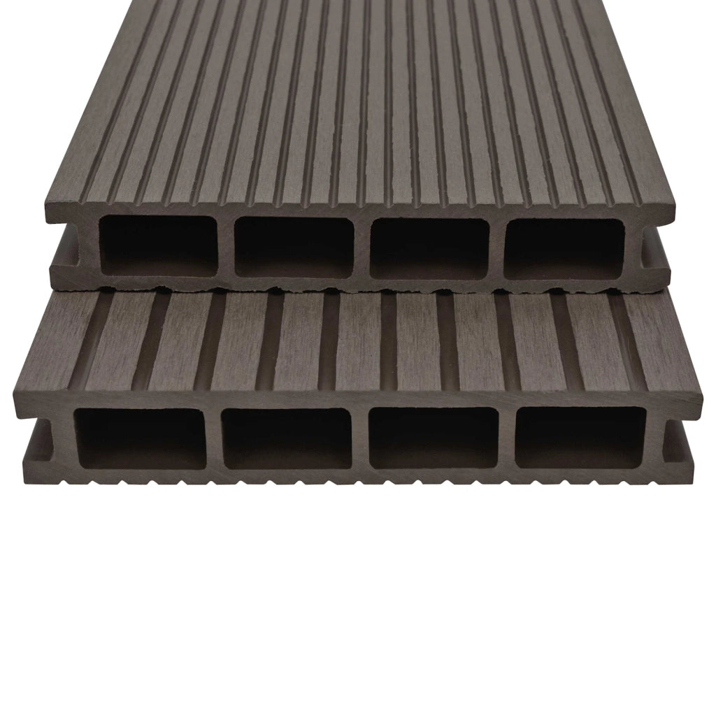 Pavimento da Deck 56 pcs Marrone Scuro WPC
