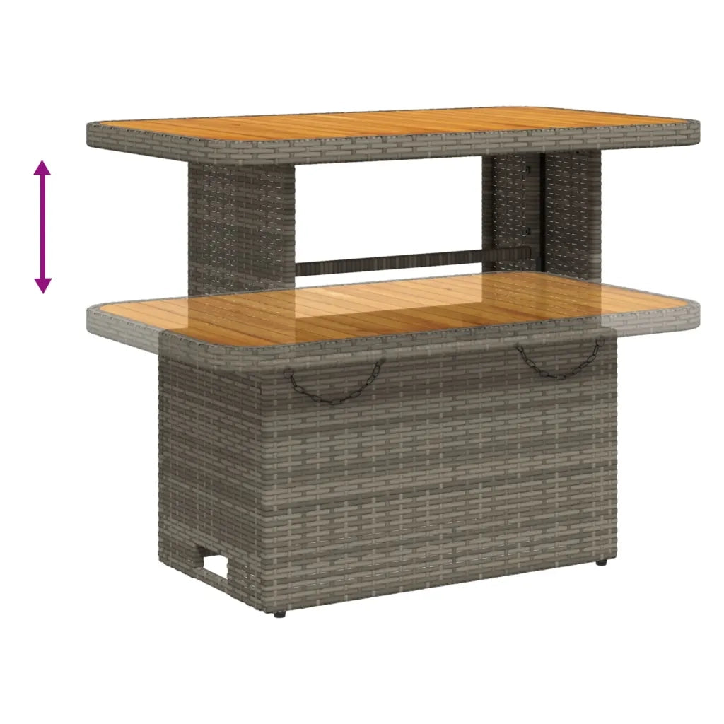 Set Divani da Giardino 6 pz con Cuscini in Polyrattan Grigio 3262468