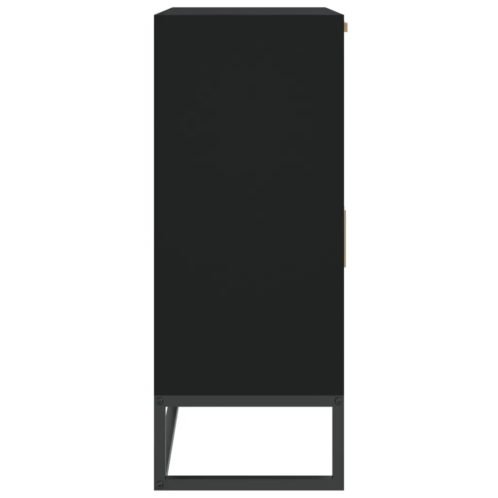 Credenza | Madia | Buffet da pranzo | Armadio da pranzo Nera 60x30x75 cm in Legno Multistrato